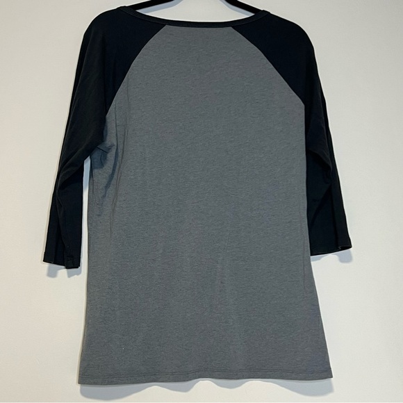 Kuhl Women's Black and Gray 3/4 Sleeve Henley Large - Picture 2 of 6